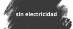 Sin electricidad